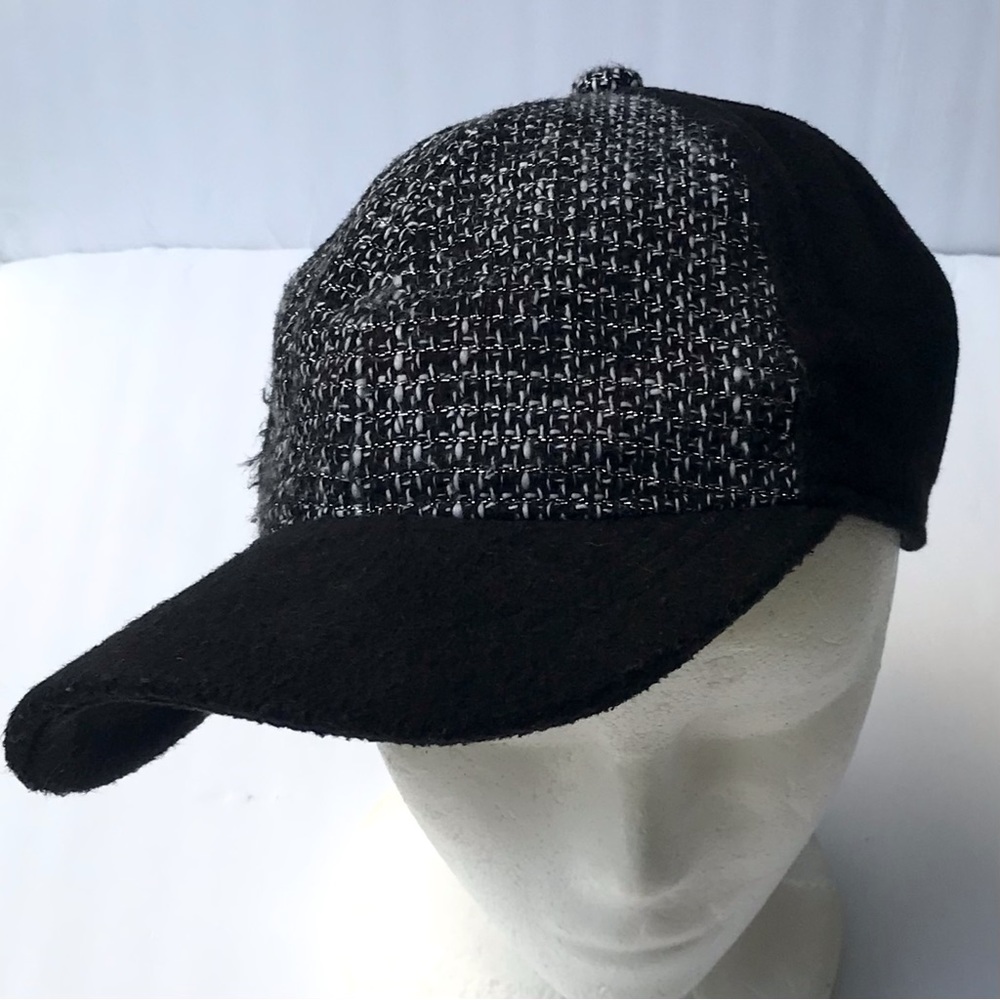GAP Metallic Herringbone Tweed Prepster Adjustable Hat Sporty Baseball Cap